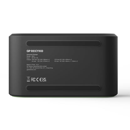 GP Recyko B631 USB Universal Battery Charger for AA, AAA, C, D & 9V