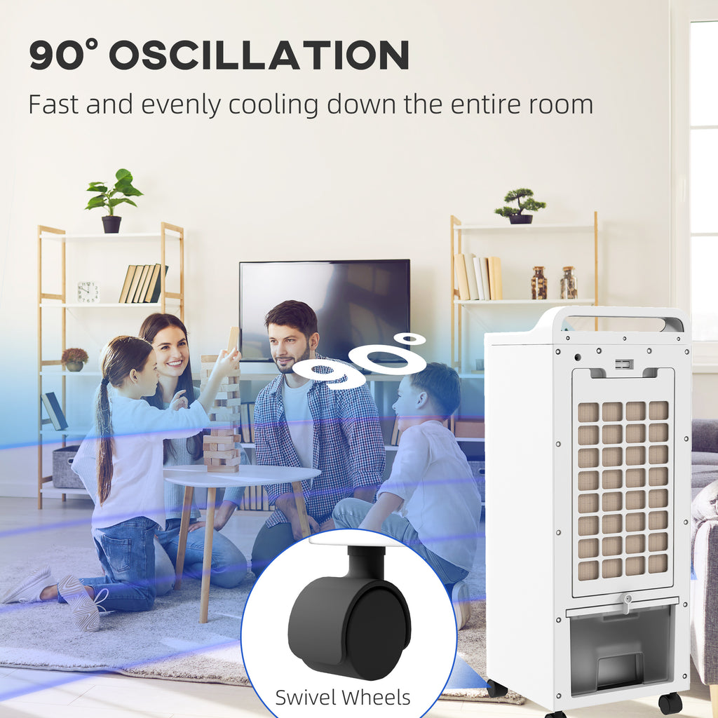 Three-Cool Air Conditioner, with Ice Pack and Remote - White