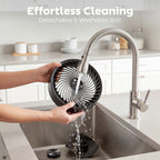 20 dB Silent Standing Fan for Bedroom, 39in Pedestal Fan with Remote, Oscillating, 8 Speeds, Adjustable Height, Black