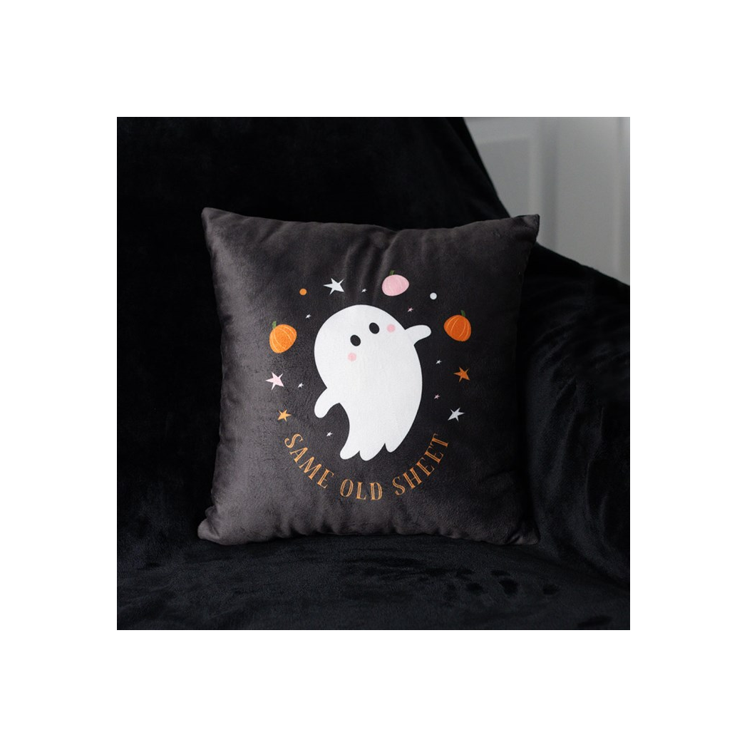 Square Same Old Sheet Ghost Cushion