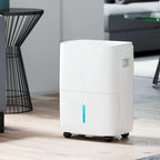 30L/Day Dehumidifier with Auto-Clean Filter, Continuous Drainage, 4L Water Tank, 24H Timer, Digital Humidity Display, Dehumidifier for Home Damp, Bedroom, Condensation, Mould, Laundry Drying
