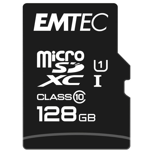 EMTEC 128GB UHS-I U1 EliteGold MicroSD Memory Card