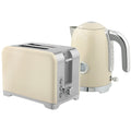 Retro Toaster and Kettle Set - Cream