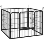 PawHut Heavy Duty Dog Playpen, 4 Panel Puppy Pen, Foldable Dog Kennel Both Indoor Outdoor Use Collapsible Design 82L x 82W x 60H (cm)