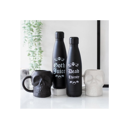 Matte White Skull Mug