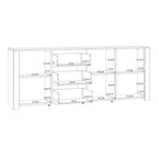 Balmoral 3 Door 3 Drawer Large Sideboard in Riviera Oak/White