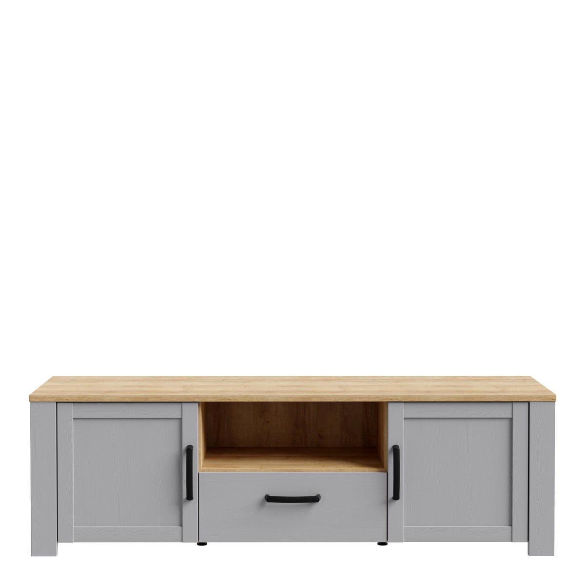 Balmoral 2 Door 1 Drawer TV Unit  in Riviera Oak/Grey Oak