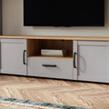 Balmoral 2 Door 1 Drawer TV Unit  in Riviera Oak/Grey Oak