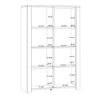 Balmoral 2 Door Display Cabinet in Riviera Oak/White