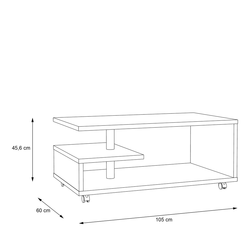 Baylee Coffee Table in Antique Oak