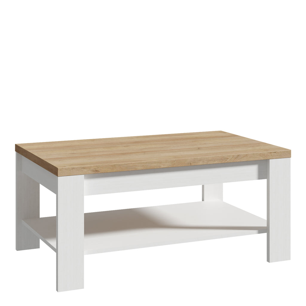 Balmoral Coffee Table in Riviera Oak/White