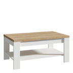Balmoral Coffee Table in Riviera Oak/White