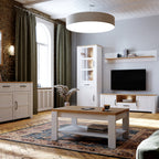 Balmoral Coffee Table in Riviera Oak/White