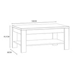 Balmoral Coffee Table in Riviera Oak/White
