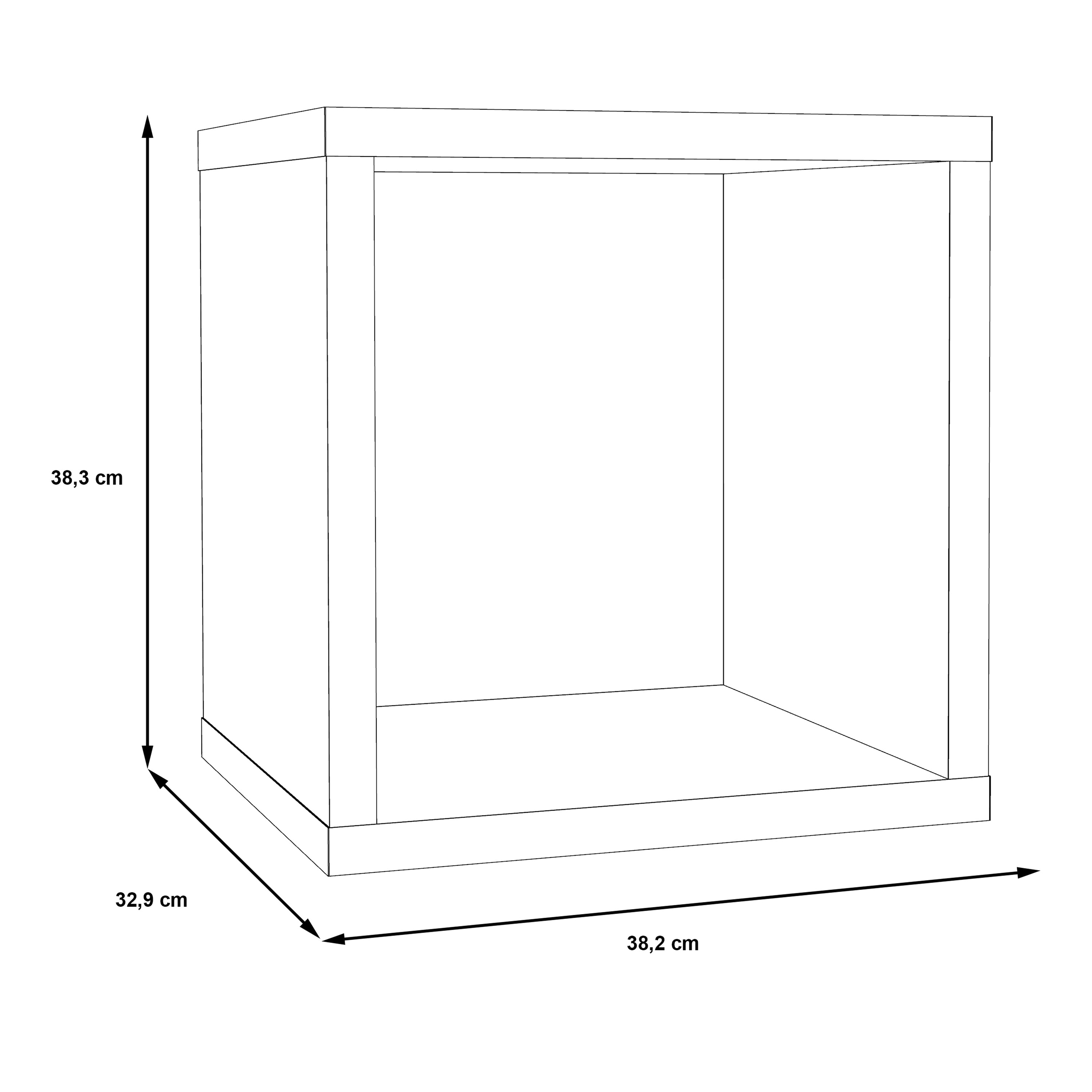 Maurice Singular Storage Unit in Matt White