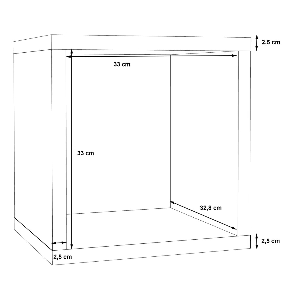 Maurice Singular Storage Unit in Matt White