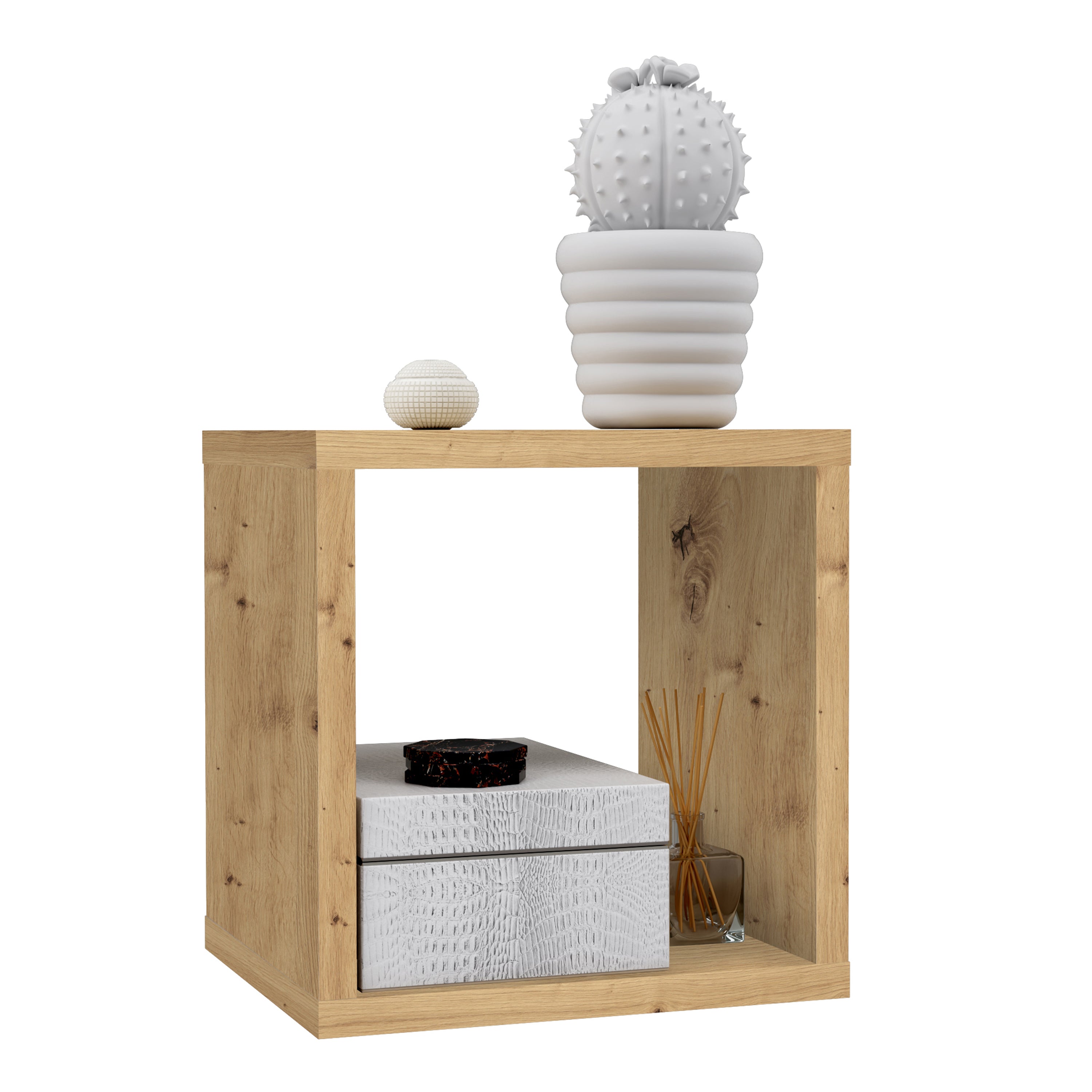 Maurice Singular Storage Unit in Artisan Oak