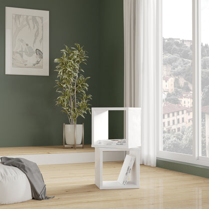 Maurice Singular Storage Unit in White High Gloss/White