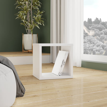 Maurice Singular Storage Unit in White High Gloss/White