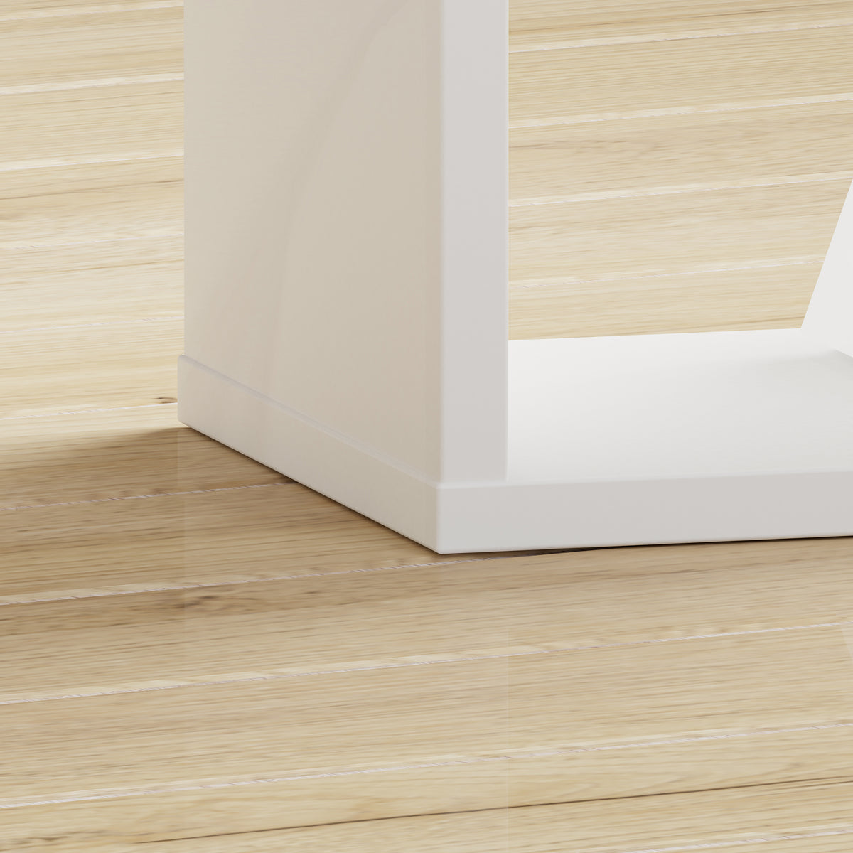 Maurice Singular Storage Unit in White High Gloss/White