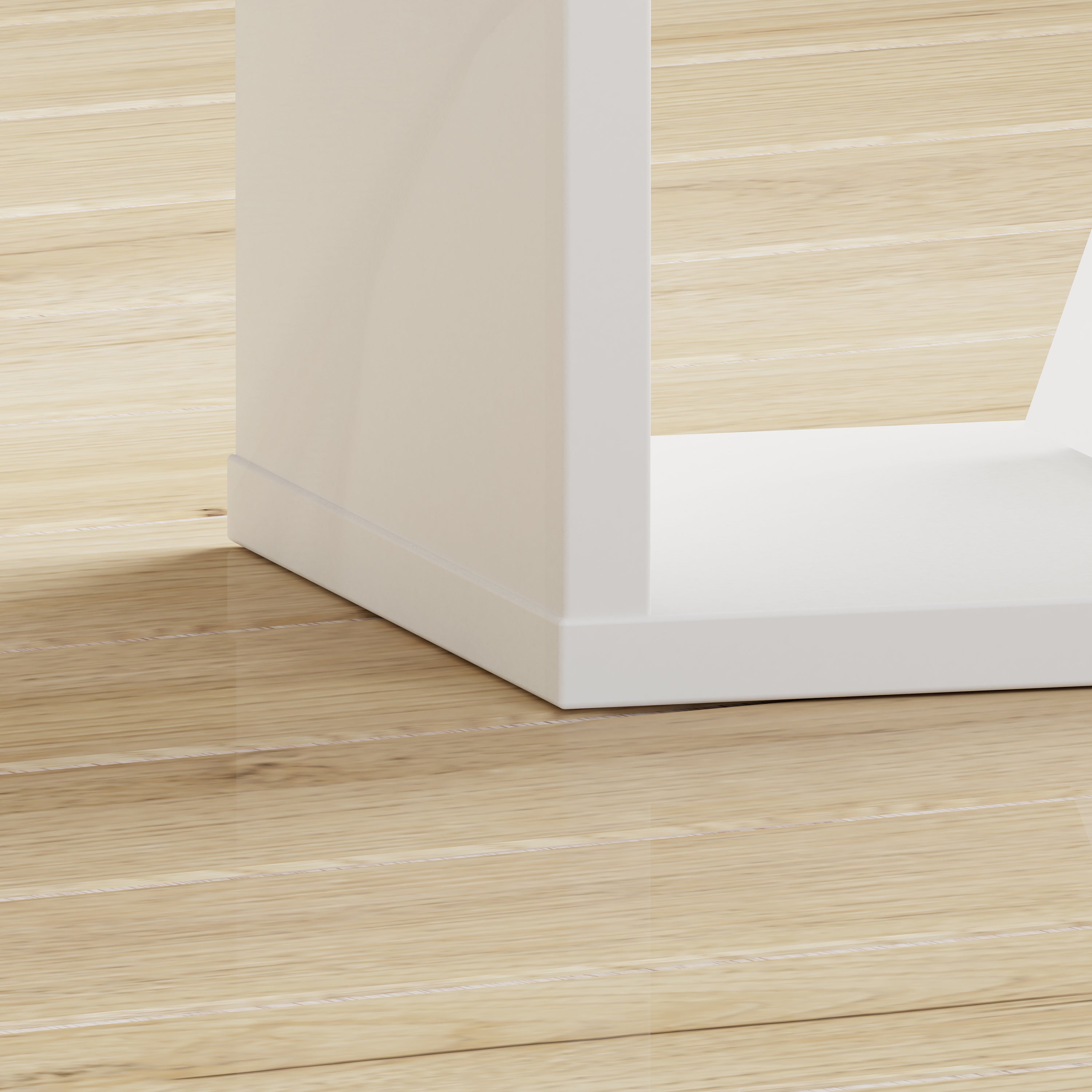 Maurice Singular Storage Unit in White High Gloss/White
