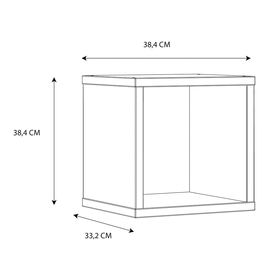 Maurice Singular Storage Unit in White High Gloss/White