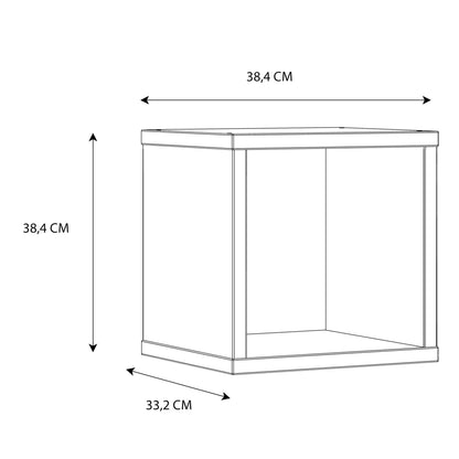 Maurice Singular Storage Unit in White High Gloss/White