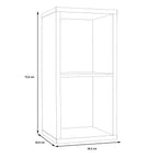 Maurice 1 Shelf Storage Unit in Matt White