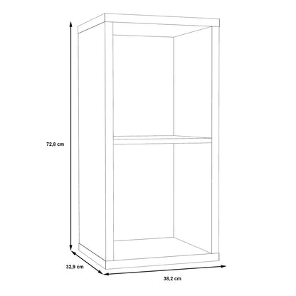 Maurice 1 Shelf Storage Unit in Matt White