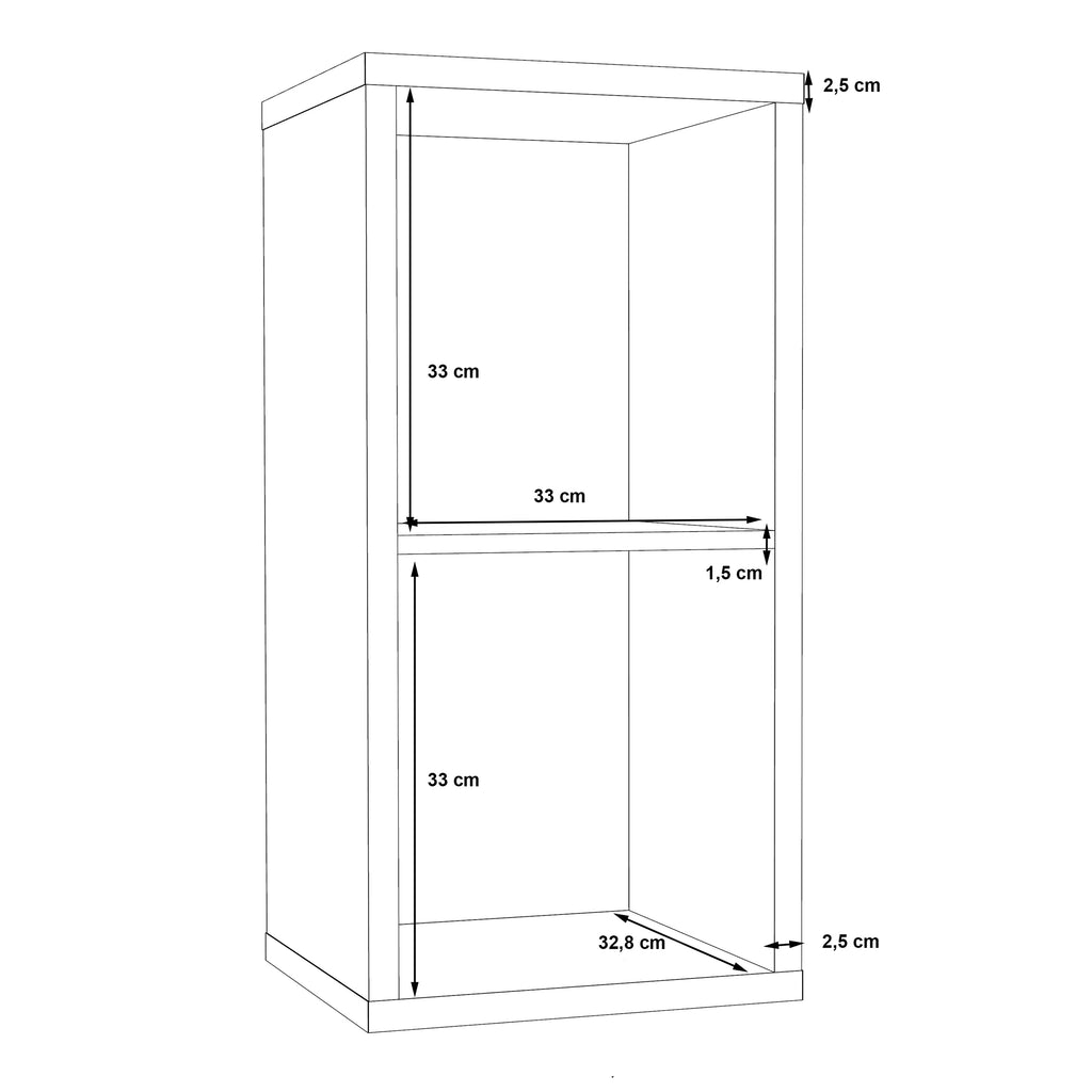 Maurice 1 Shelf Storage Unit in Matt White