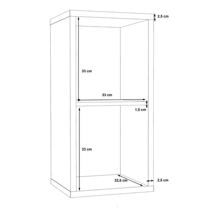 Maurice 1 Shelf Storage Unit in Matt White