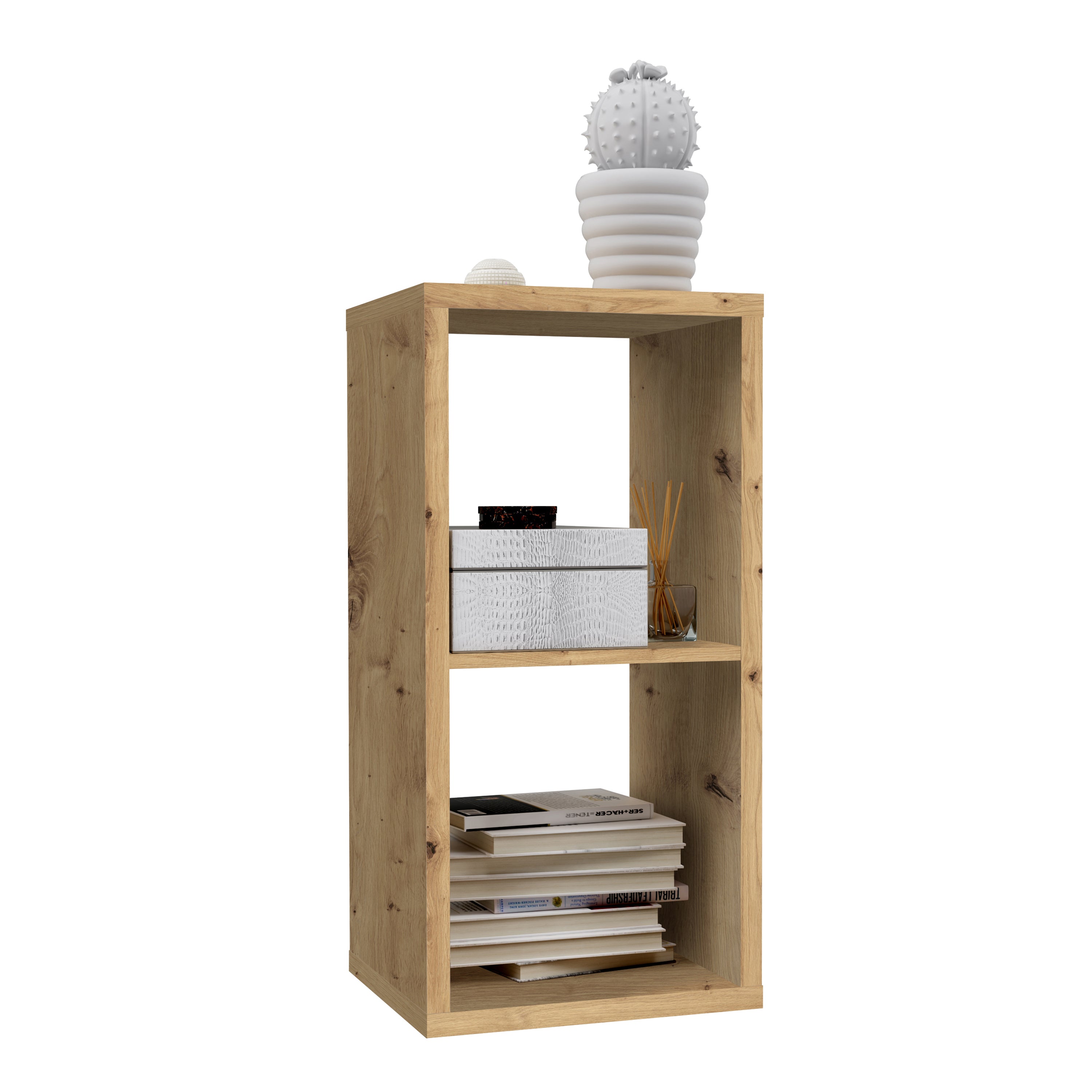 Maurice 1 Shelf Storage Unit in Artisan Oak