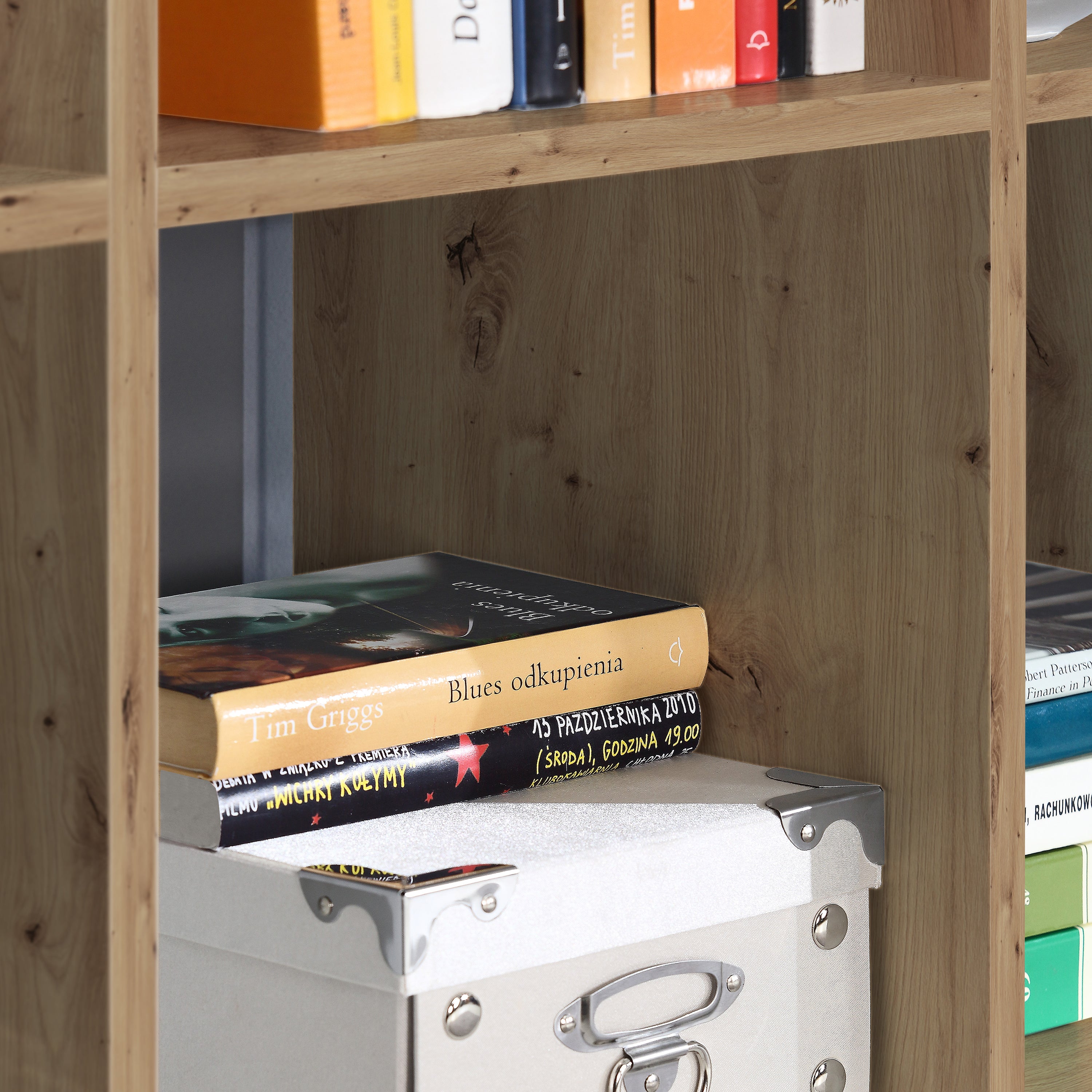 Maurice 1 Shelf Storage Unit in Artisan Oak