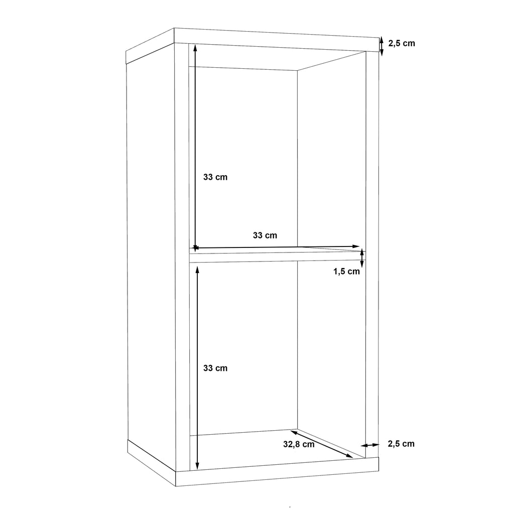 Maurice 1 Shelf Storage Unit in Concrete Grey