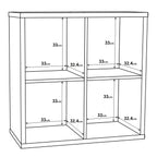 Maurice 2x2 Storage Unit in Sonoma Oak