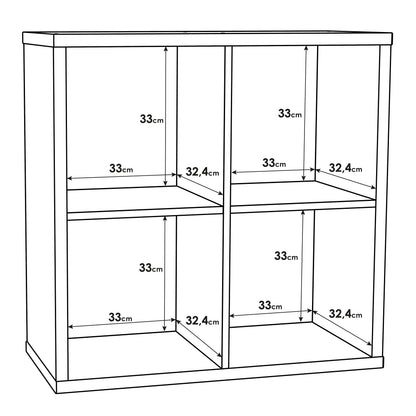 Maurice 2x2 Storage Unit in Sonoma Oak