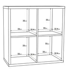 Maurice 2x2 Storage Unit in Sand Oak
