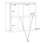 Maurice 2x2 Storage Unit in Artisan Oak