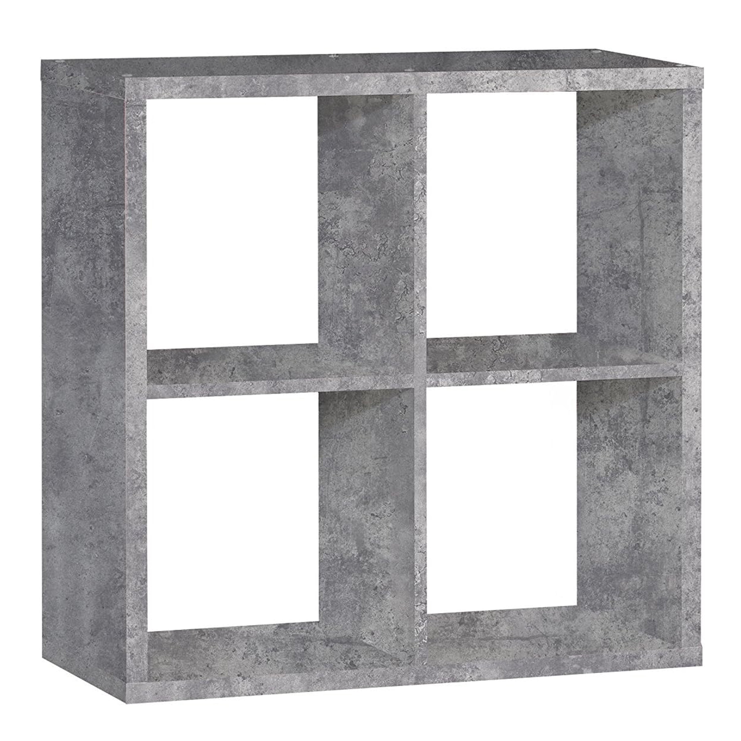 Maurice 2x2 Storage Unit in Concrete Grey