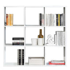 Maurice 3x3 Storage Unit in Matt White