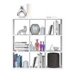 Maurice 3x3 Storage Unit in Matt White