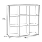 Maurice 3x3 Storage Unit in Matt White