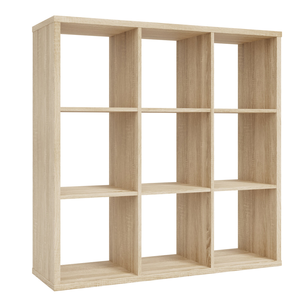 Maurice 3x3 Storage Unit in Sonoma Oak