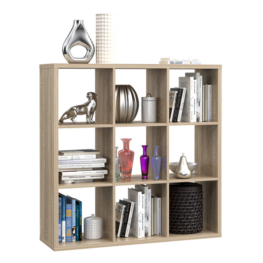 Maurice 3x3 Storage Unit in Sonoma Oak
