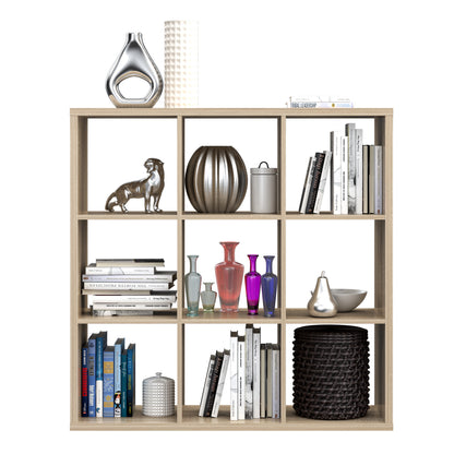 Maurice 3x3 Storage Unit in Sonoma Oak