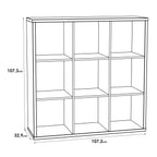 Maurice 3x3 Storage Unit in Sonoma Oak