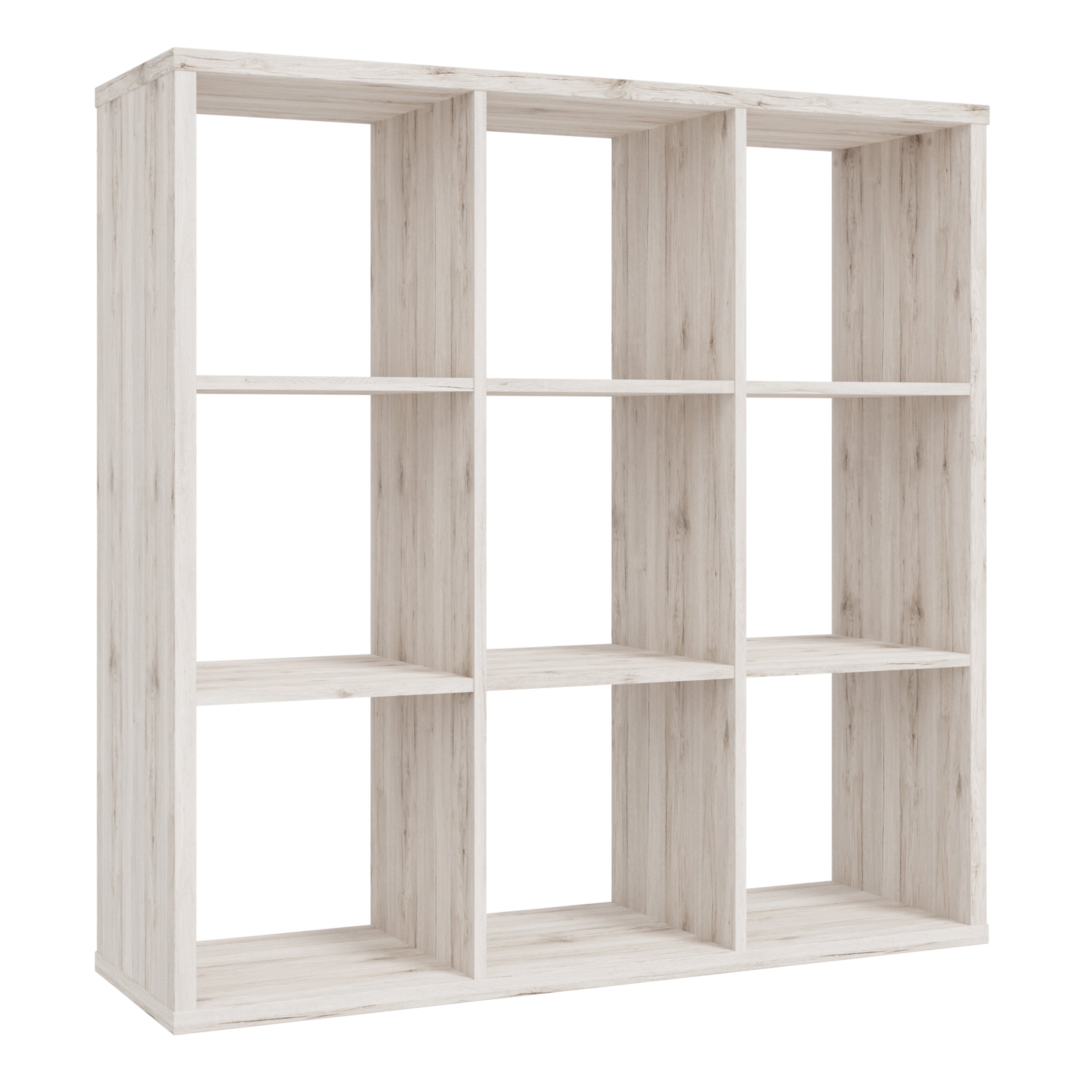 Maurice 3x3 Storage Unit in Sand Oak