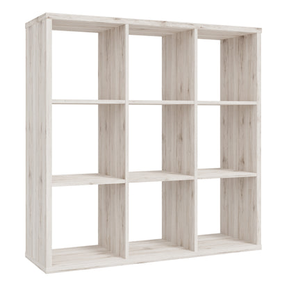 Maurice 3x3 Storage Unit in Sand Oak