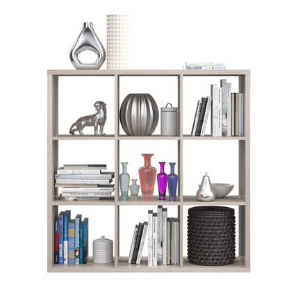 Maurice 3x3 Storage Unit in Sand Oak