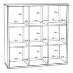 Maurice 3x3 Storage Unit in Sand Oak